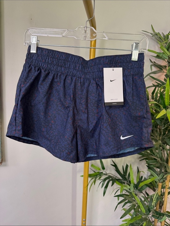Nike Pants - Nike training Women's Navy Athletic Shorts with Subtle Red Print NWT S